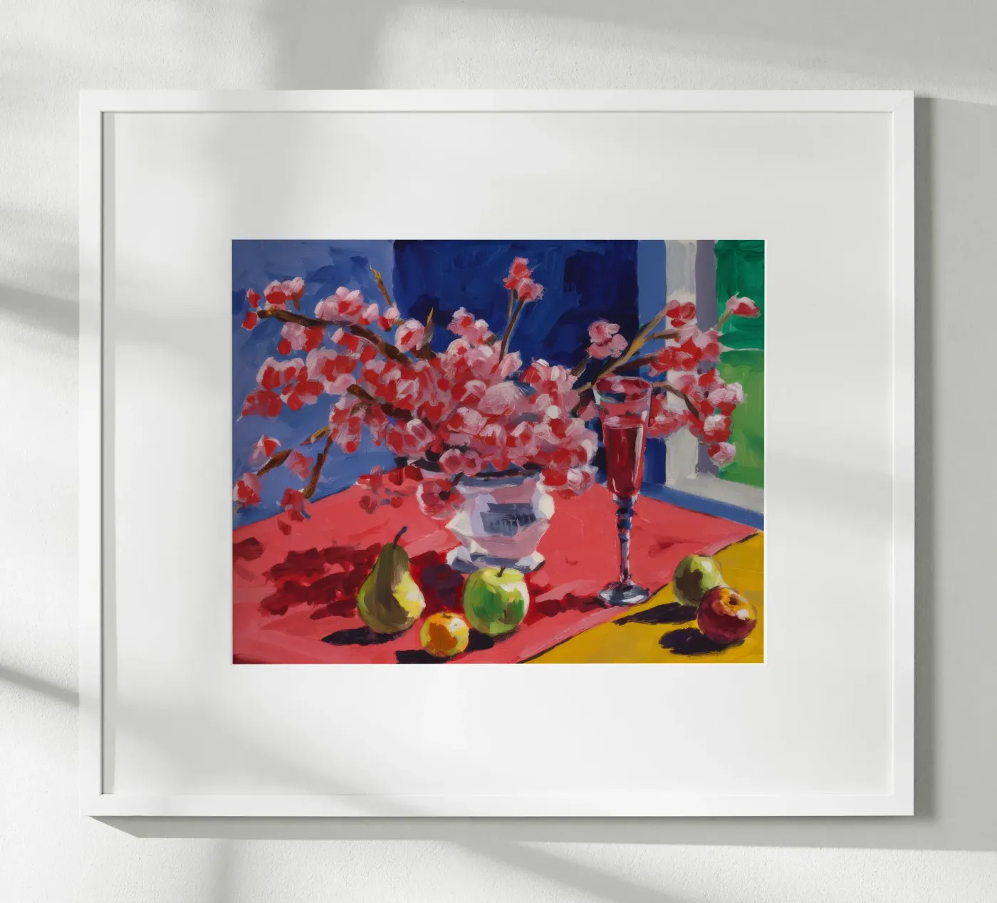 Ruby Bloom Contrast Poster von Celestial Harmony