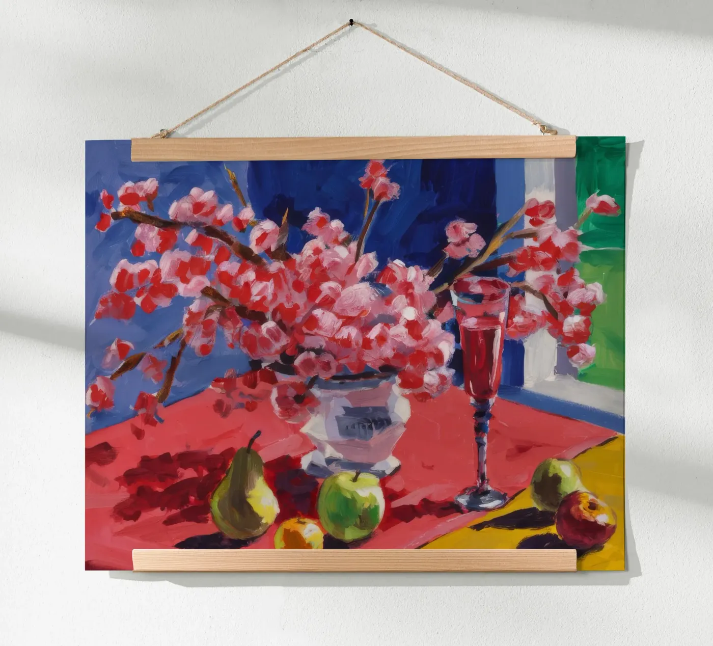Ruby Bloom Contrast Poster von Celestial Harmony