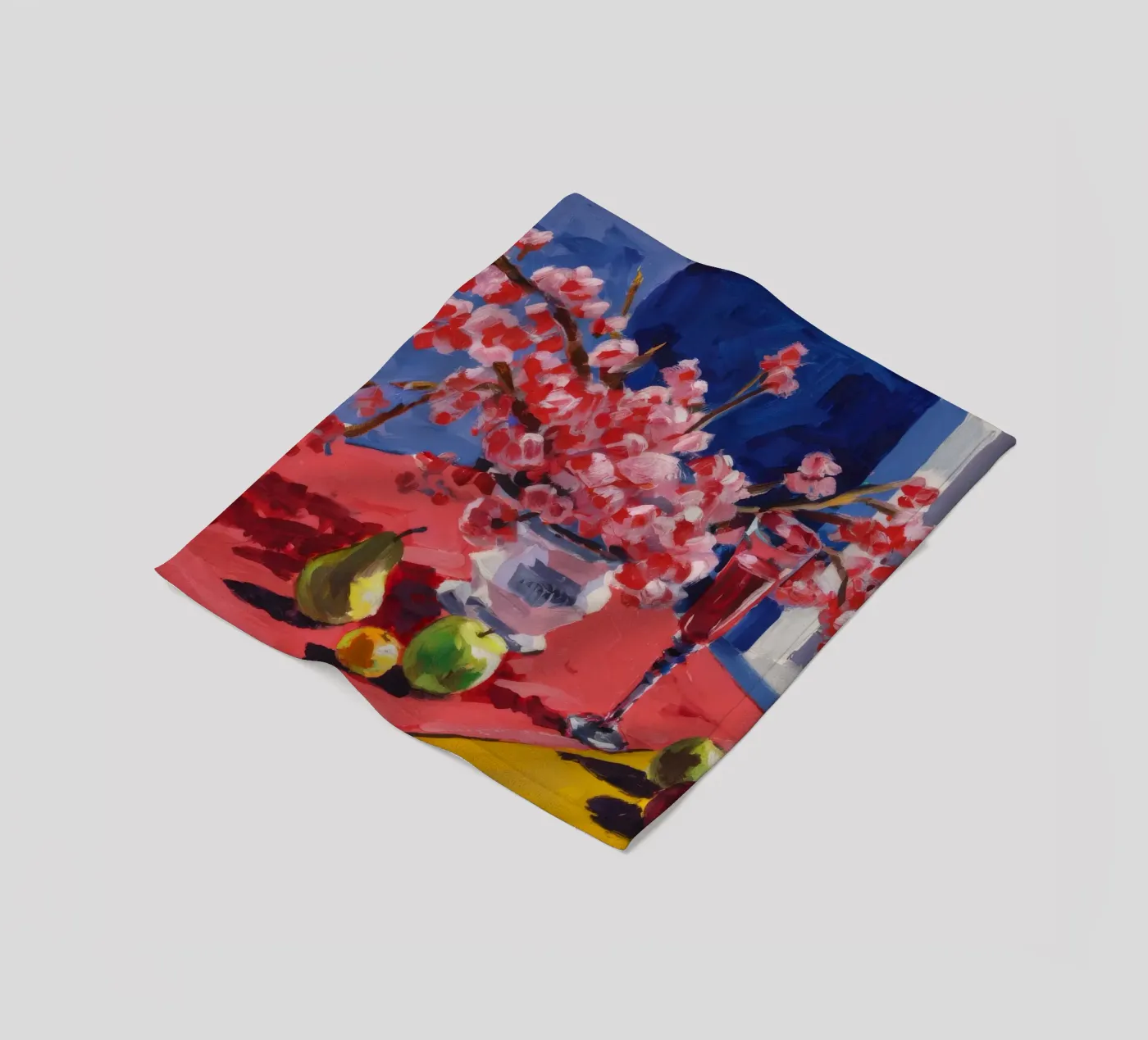 Ruby Bloom Contrast Fleecedecke von Celestial Harmony