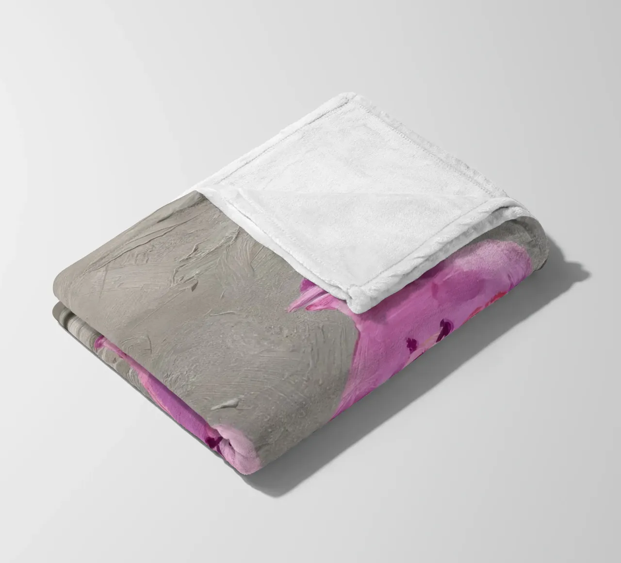 Ornamenti gemelli rosa coperta in pile da Opal Strokes