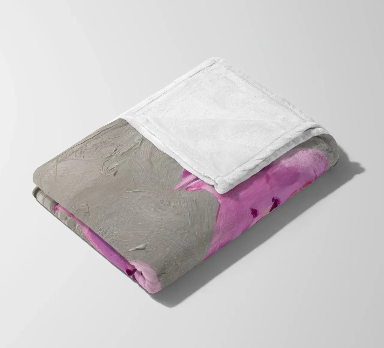 Ornamenti gemelli rosa coperta in pile da Opal Strokes