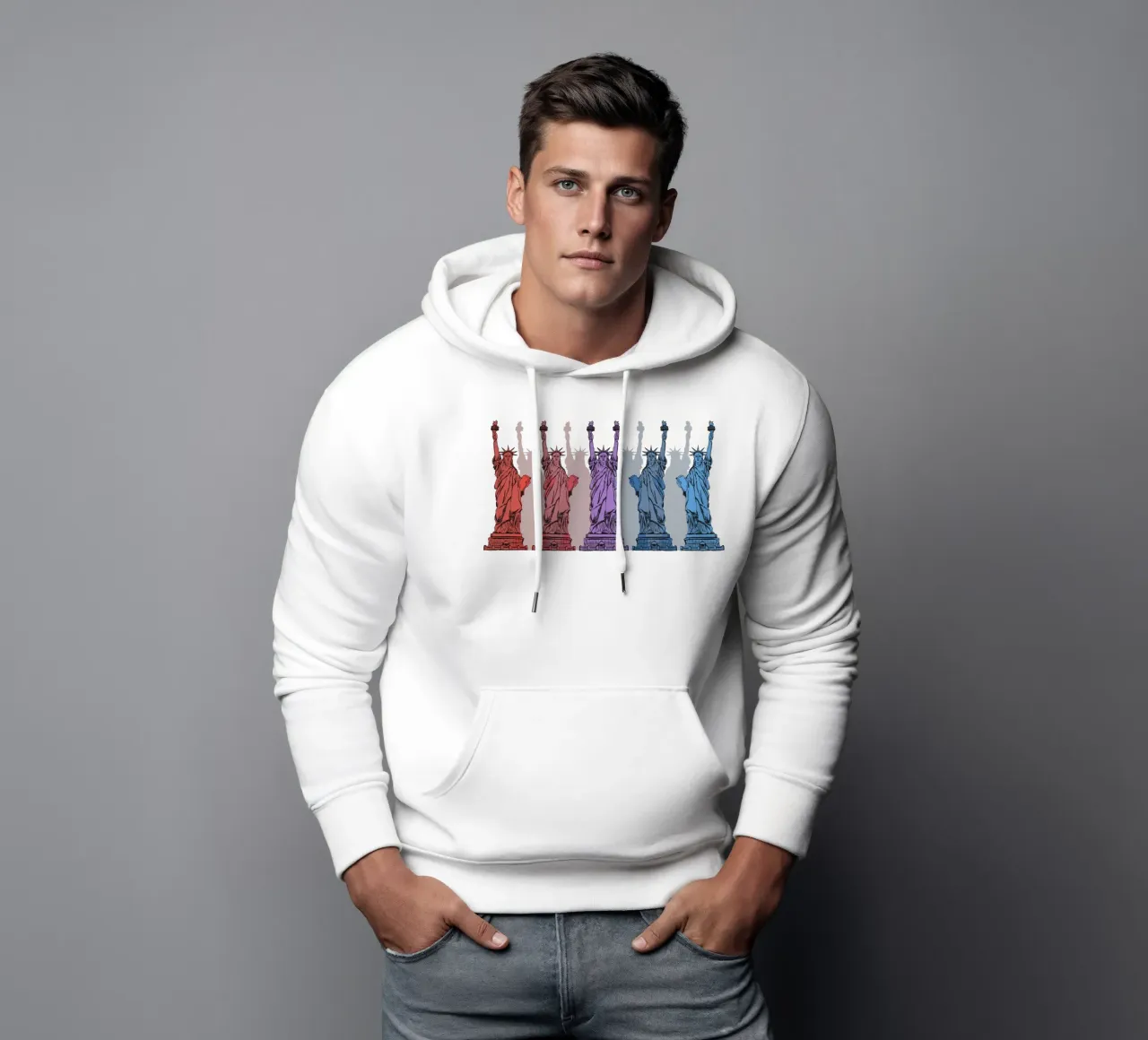 Colorful NYC felpa con cappuccio da KP Design