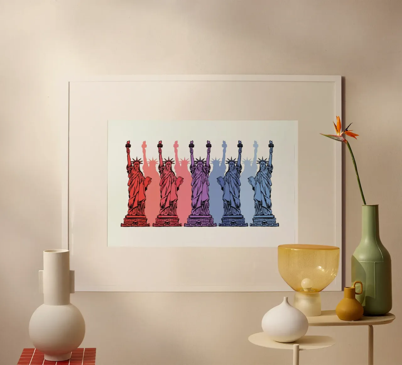 Colorful NYC poster con telaio in plastica da KP Design