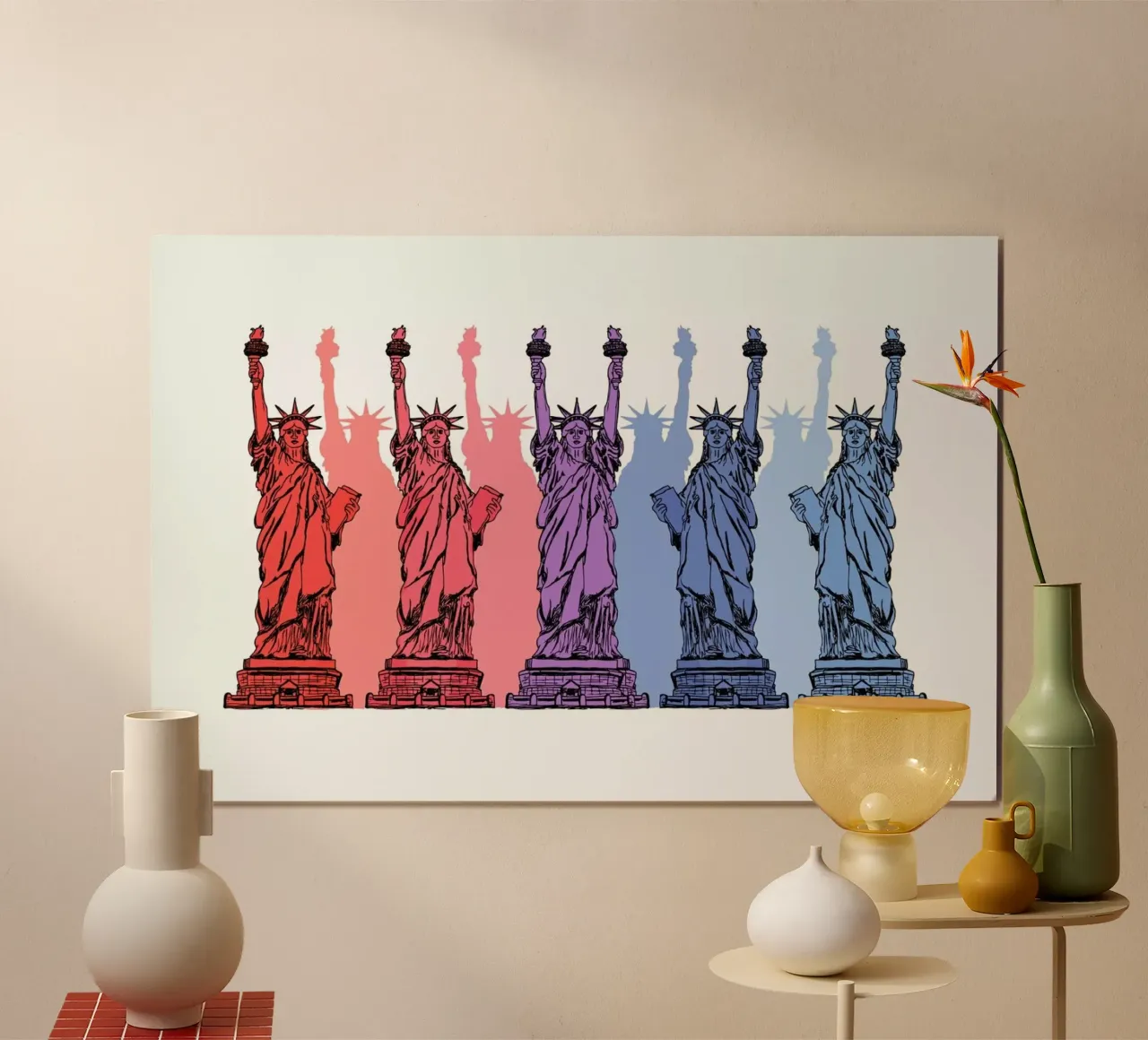 Colorful NYC poster con telaio in plastica da KP Design