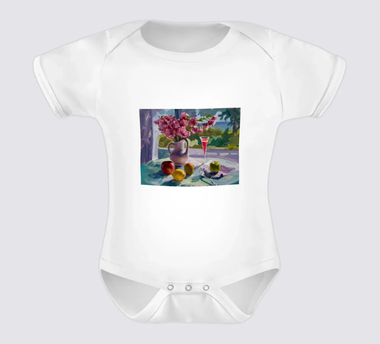 Morgenlicht blüht Kurzarm Babybody von Celestial Harmony