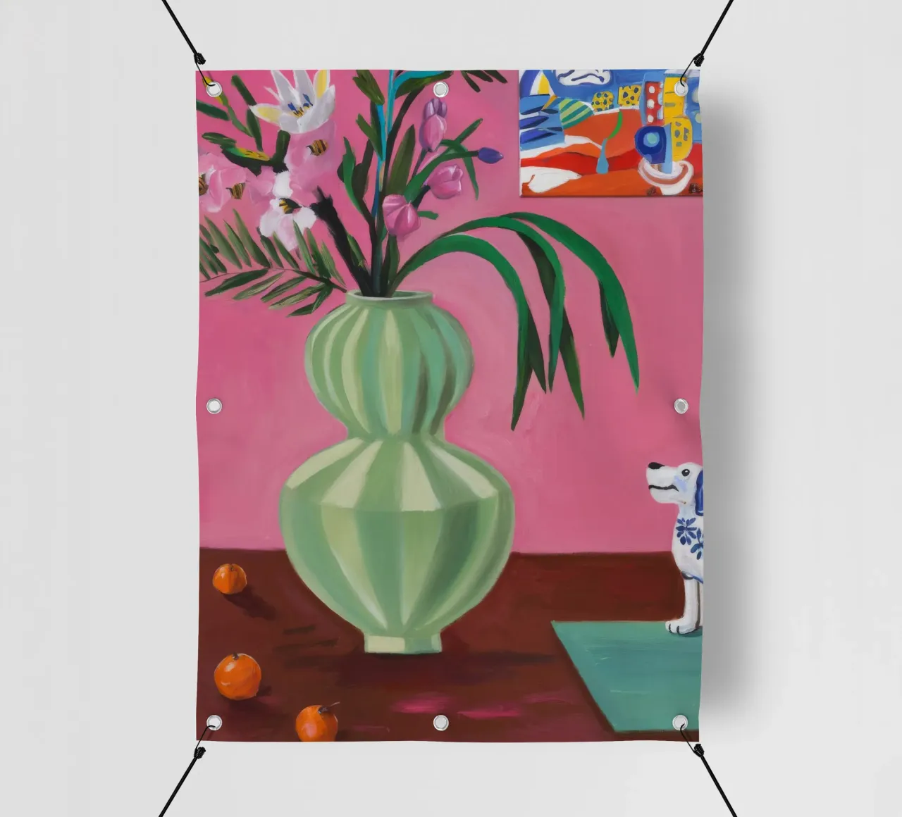 Flauto rosa petalo telo in pvc da Opal Strokes