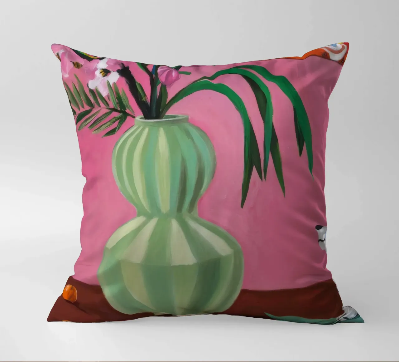 Flauto rosa petalo cuscino da Opal Strokes
