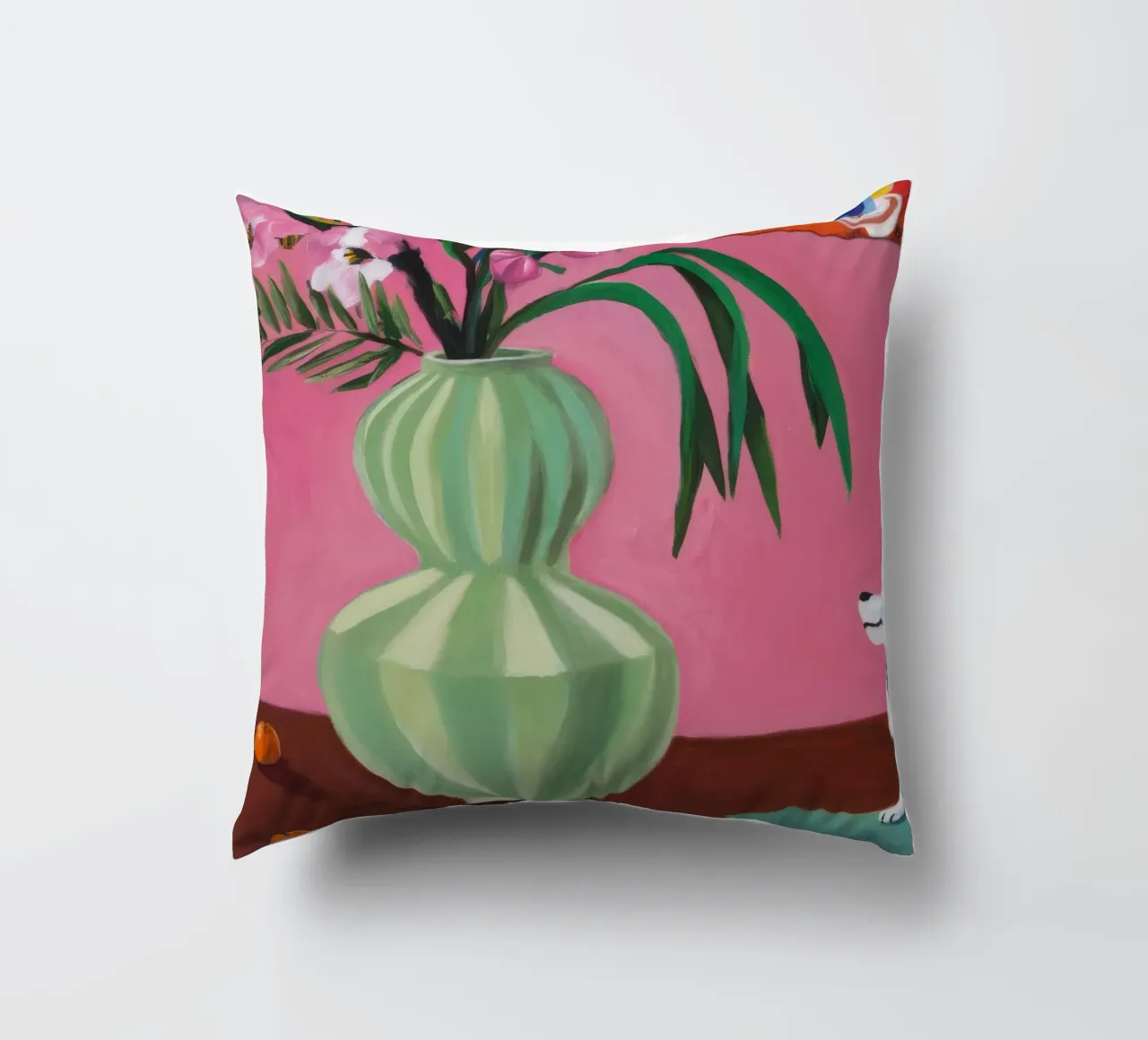 Flauto rosa petalo cuscino da Opal Strokes