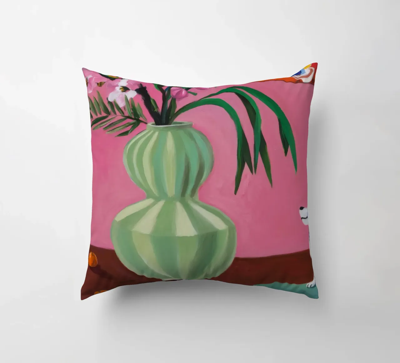 Flauto rosa petalo cuscino da Opal Strokes