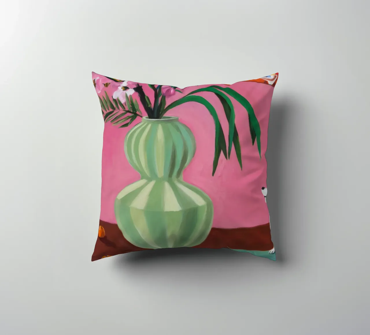 Flauto rosa petalo cuscino da Opal Strokes