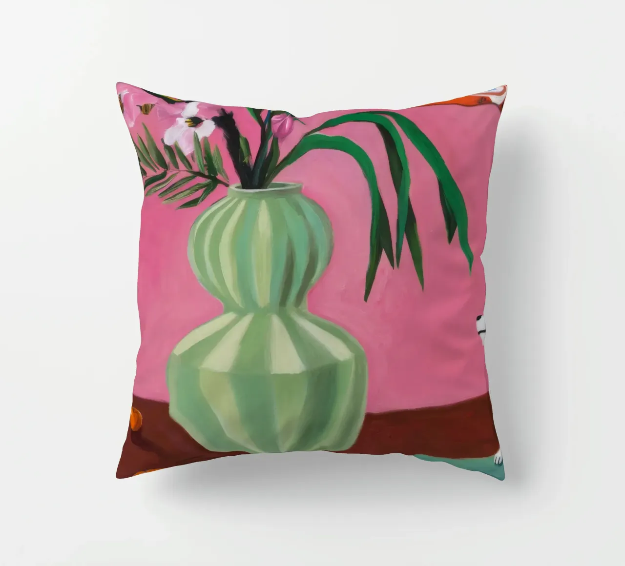 Flauto rosa petalo cuscino da Opal Strokes