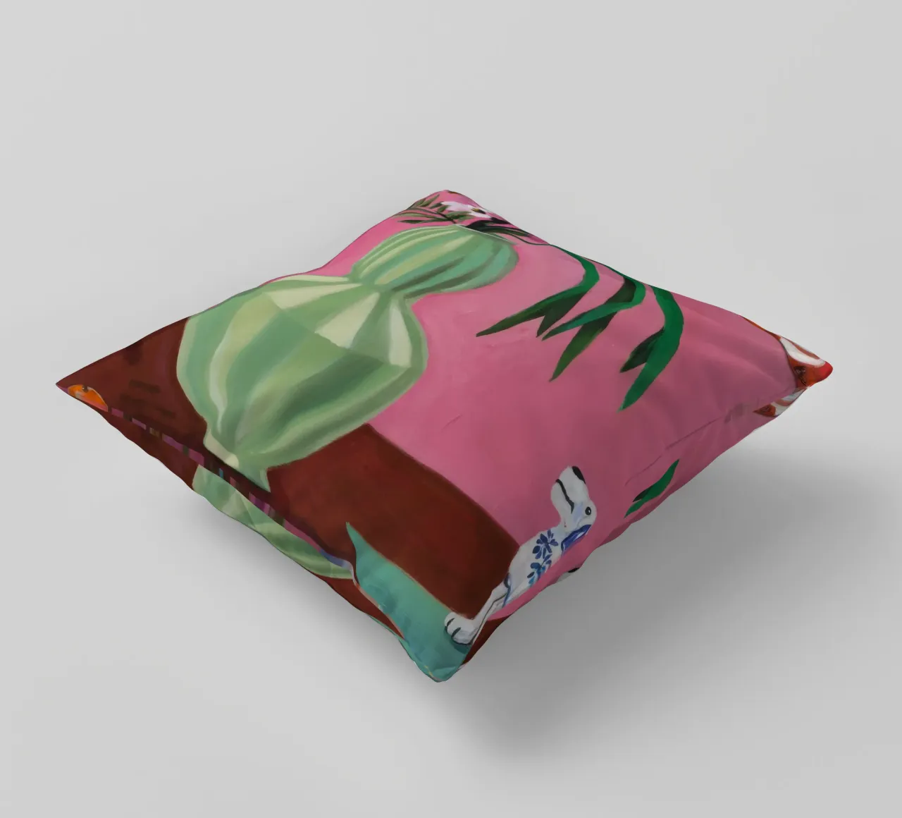 Flauto rosa petalo cuscino da Opal Strokes