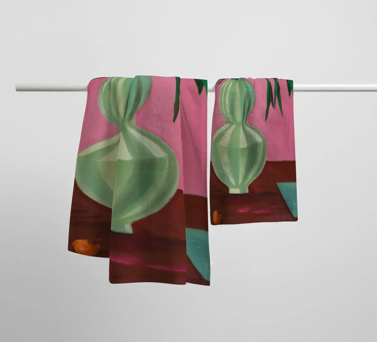 Petal Pink Flute badhanddoek van Opal Strokes