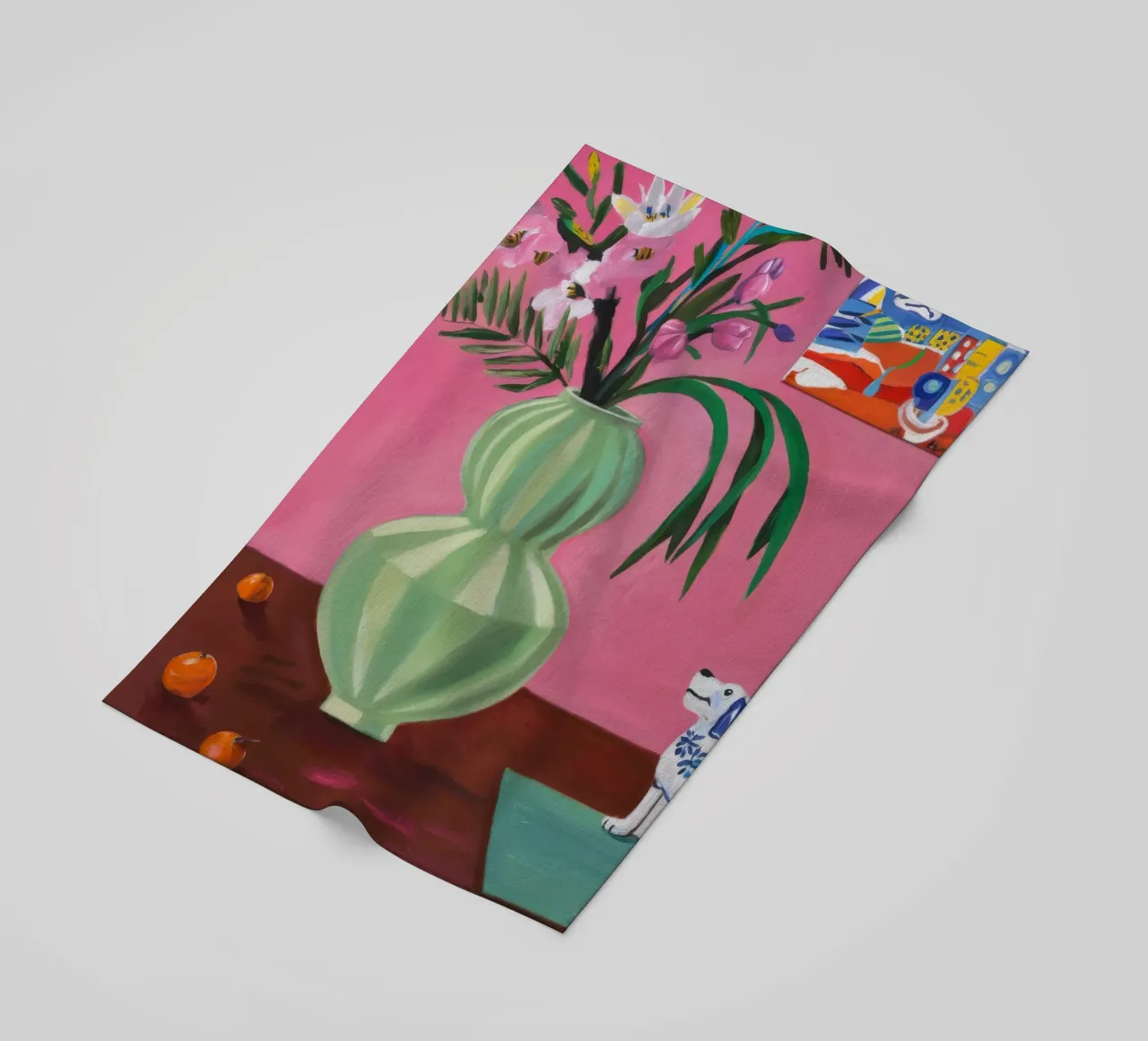 Petal Pink Flute beach towel by Opal Strokes
