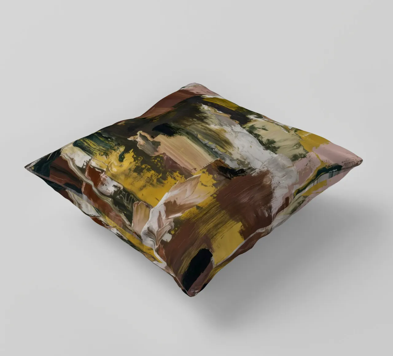 Waldboden Mosaik Kissen von Dream Spectrum