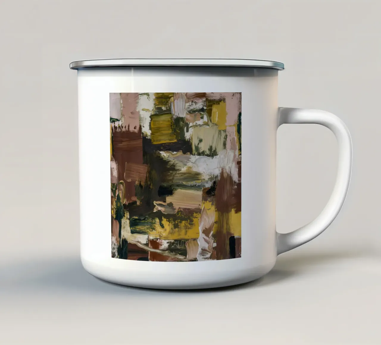 Mosaico del suolo forestale tazza in smalto da Dream Spectrum