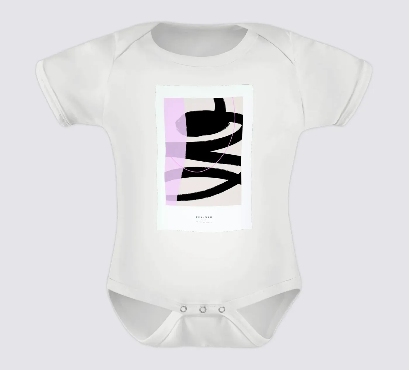 Fernweh short-sleeve baby romper by Pure