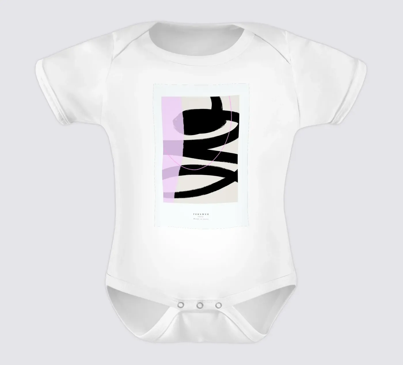 Fernweh short-sleeve baby romper by Pure