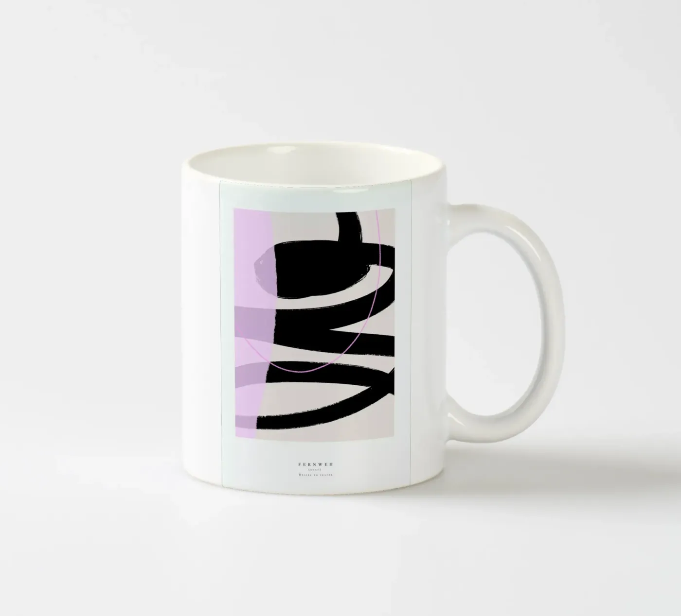 Fernweh ceramic mug by Pure