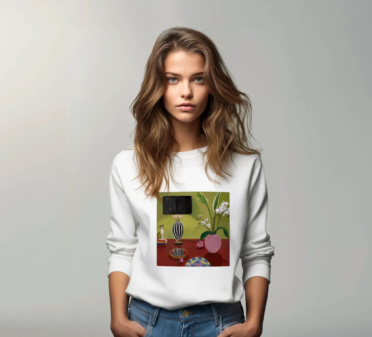 Schermo di orchidea Stillness felpa da Opal Strokes