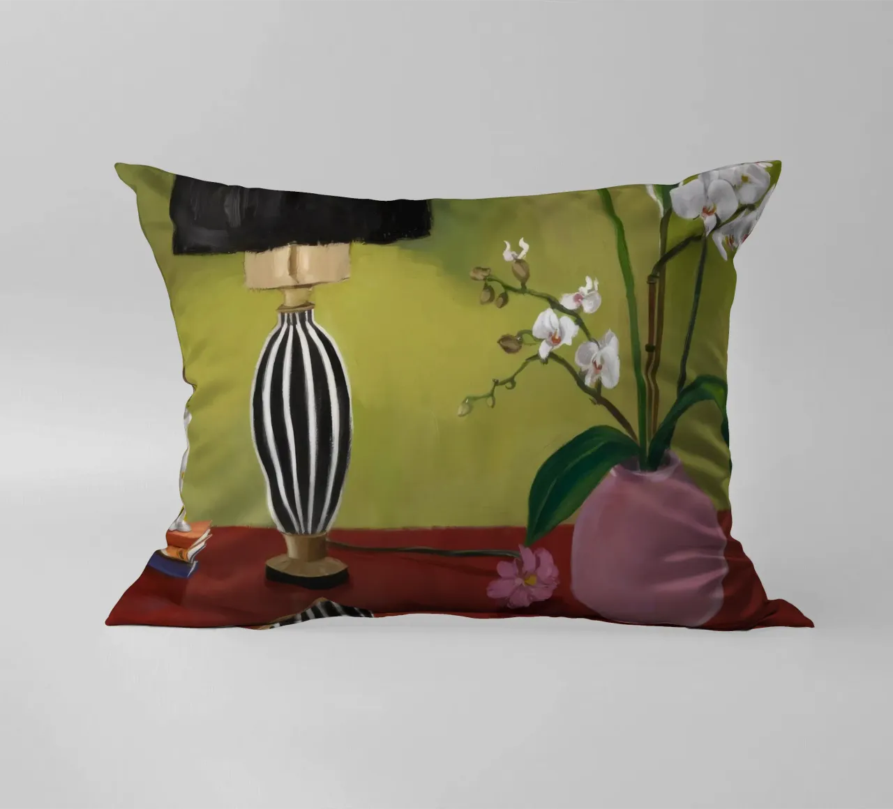 Schermo di orchidea Stillness cuscino da Opal Strokes