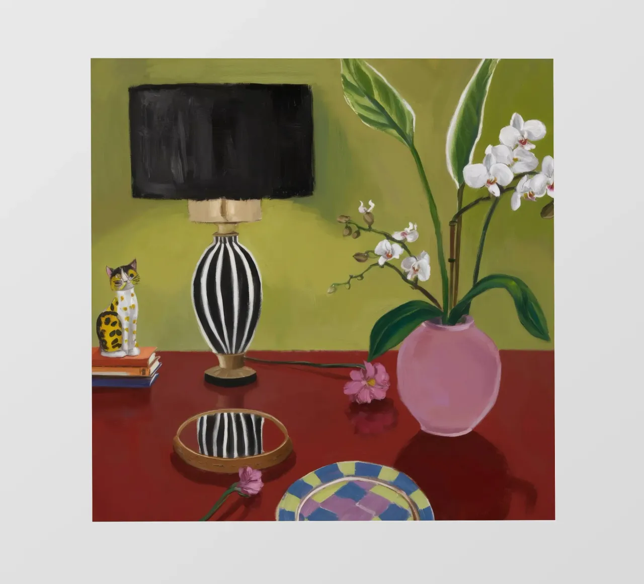 Orchideeënscherm Stilte fotobehang van Opal Strokes