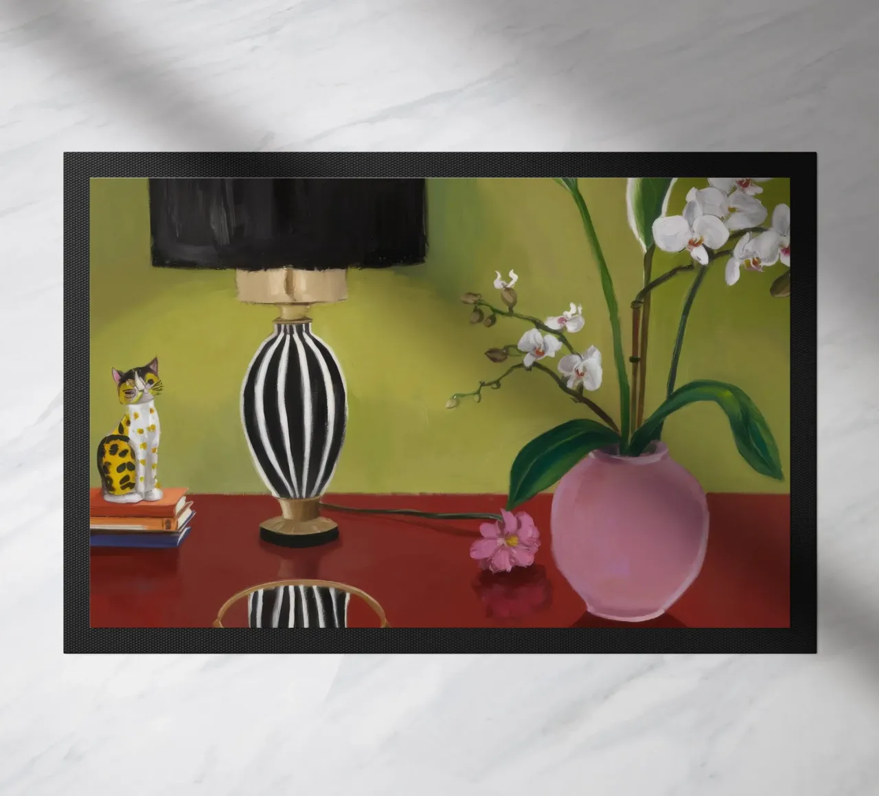 Schermo di orchidea Stillness zerbino da Opal Strokes