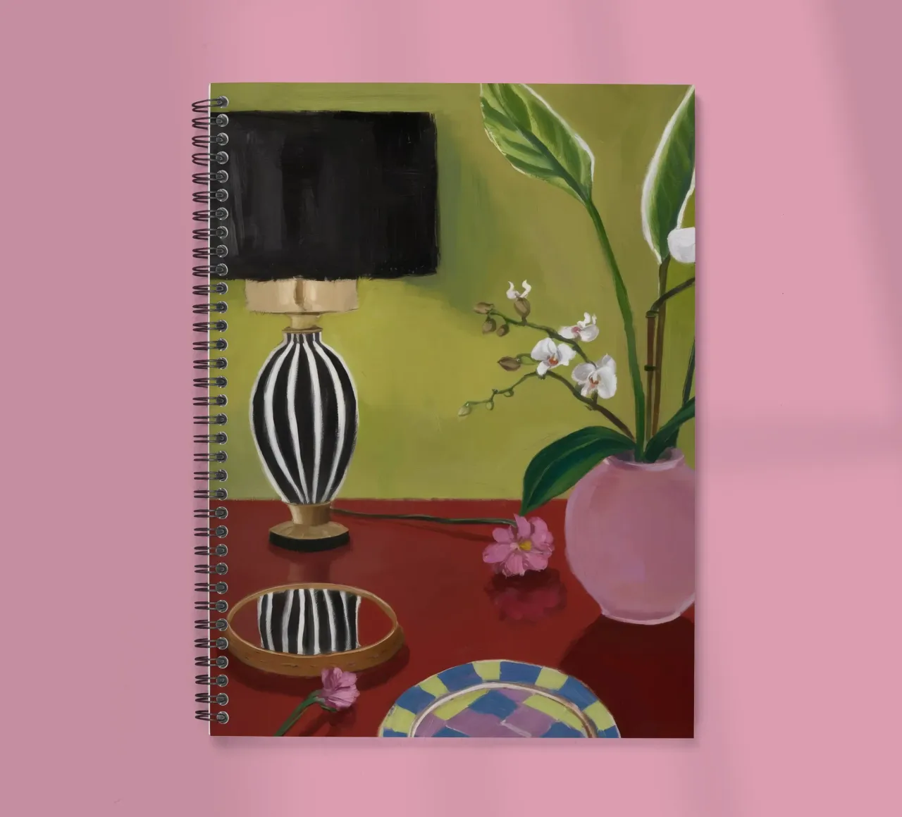 Schermo di orchidea Stillness diario ad anelli da Opal Strokes