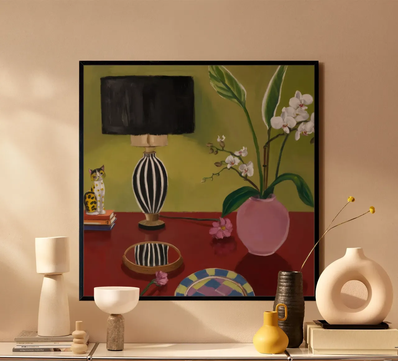 Schermo di orchidea Stillness poster da Opal Strokes