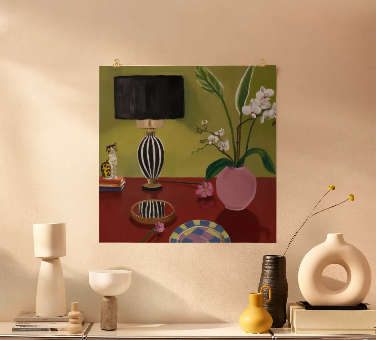 Schermo di orchidea Stillness poster da Opal Strokes