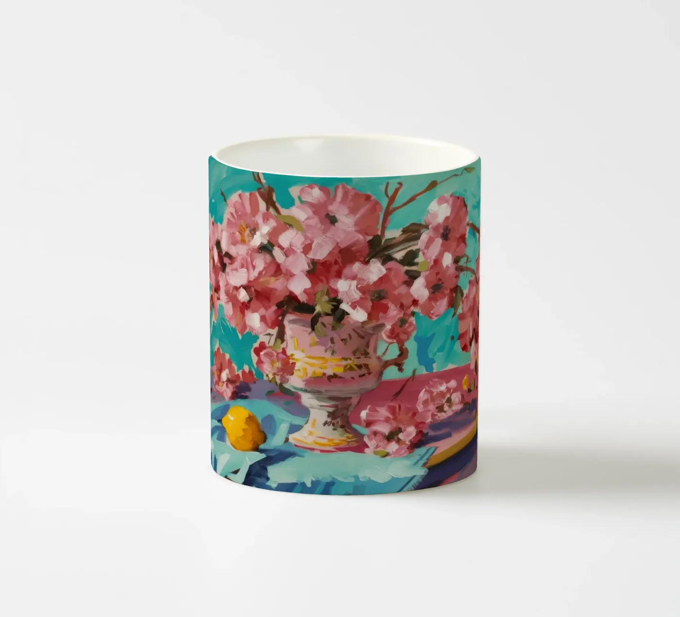 Peony Pattern Play ceramic mug by Celestial Harmony