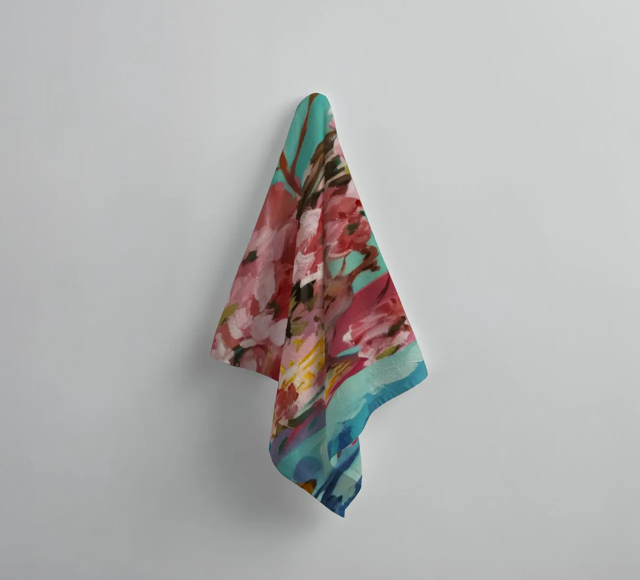 Peony Pattern Play towel by Celestial Harmony