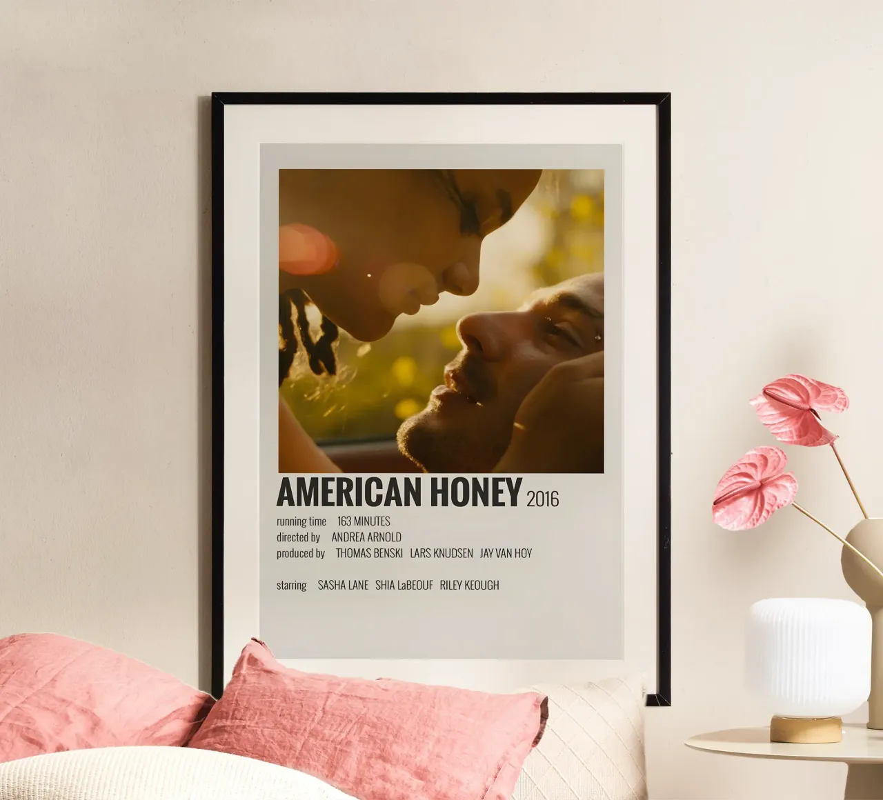 AMERICAN HONEY 2016 poster con telaio in plastica da MVFminimalist