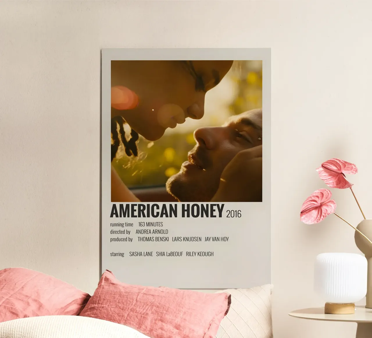 AMERICAN HONEY 2016 poster con telaio in plastica da MVFminimalist