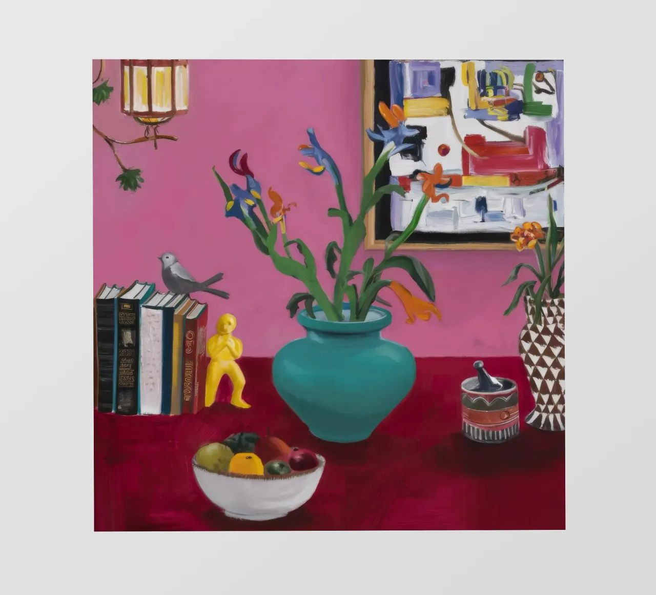 Studio sul fiore dell'alzavola telo in pvc da Opal Strokes