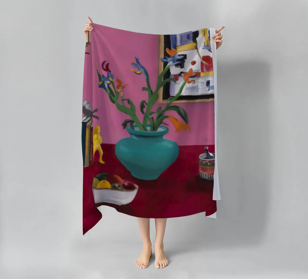 Studio sul fiore dell'alzavola telo mare da Opal Strokes