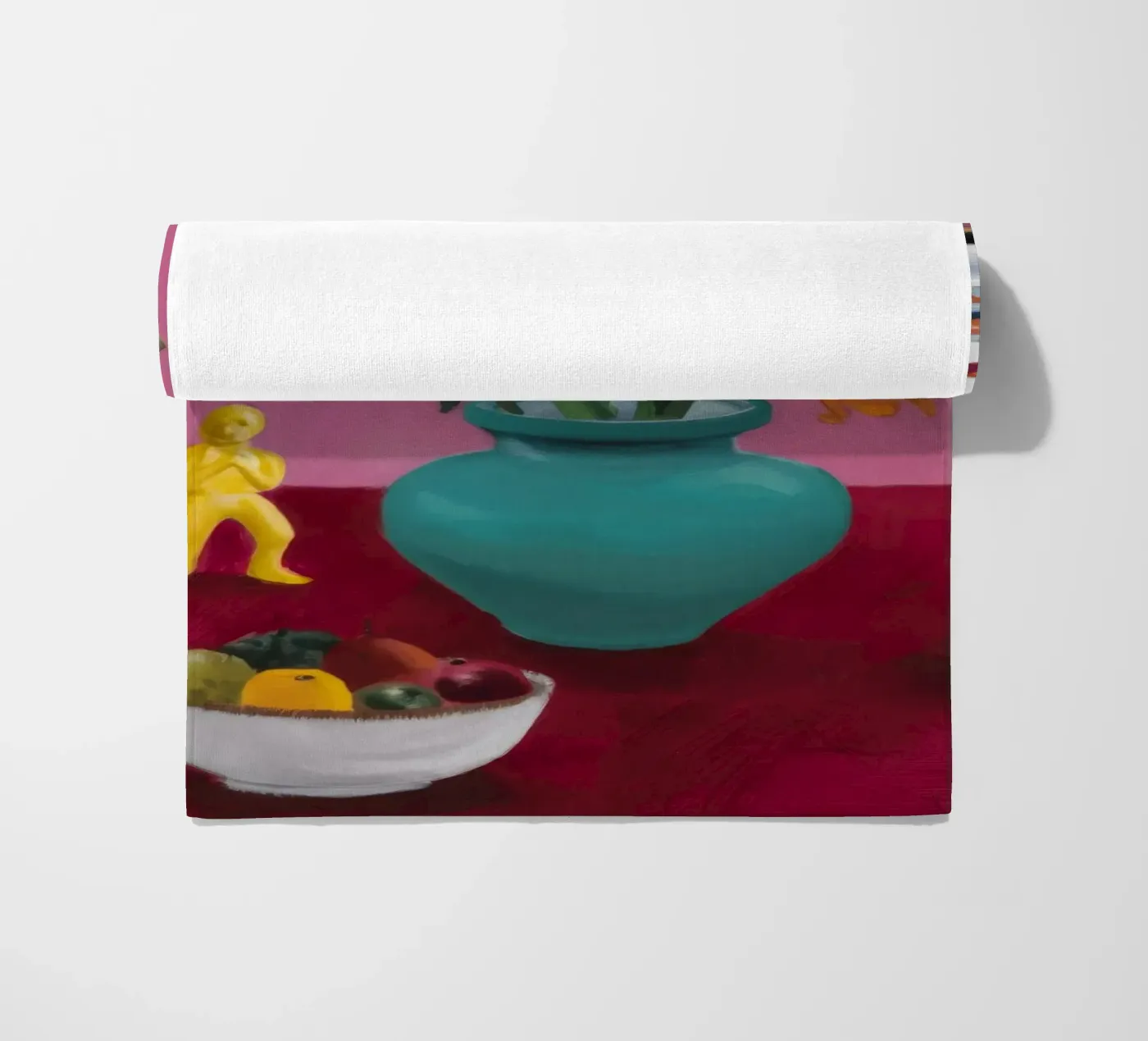 Teal Bloom Study strandhanddoek van Opal Strokes