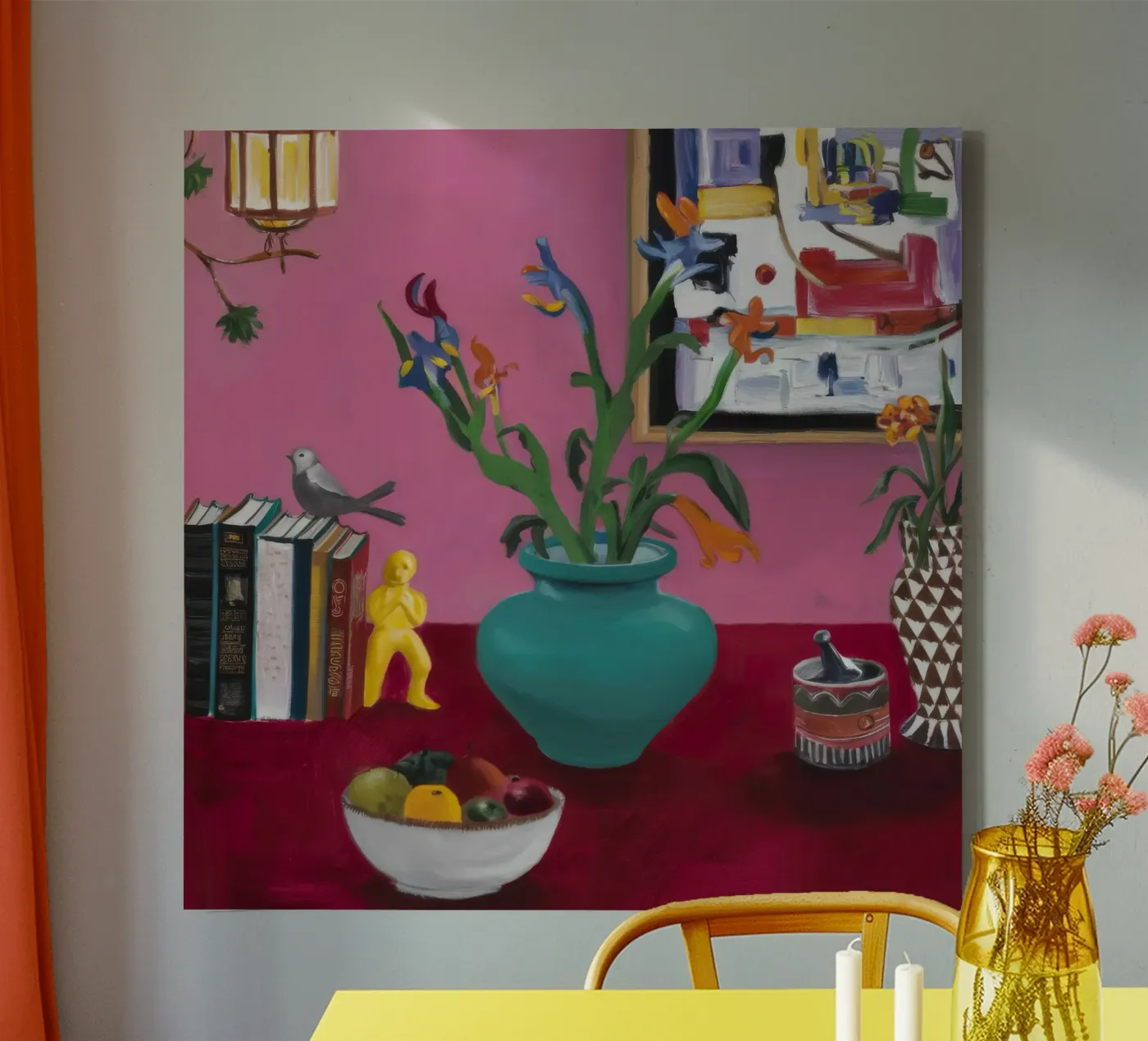 Studio sul fiore dell'alzavola tela da Opal Strokes