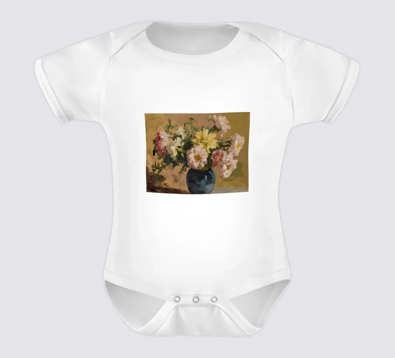 Leuchtendes Dahlia Tiefe Kurzarm Babybody von Celestial Harmony