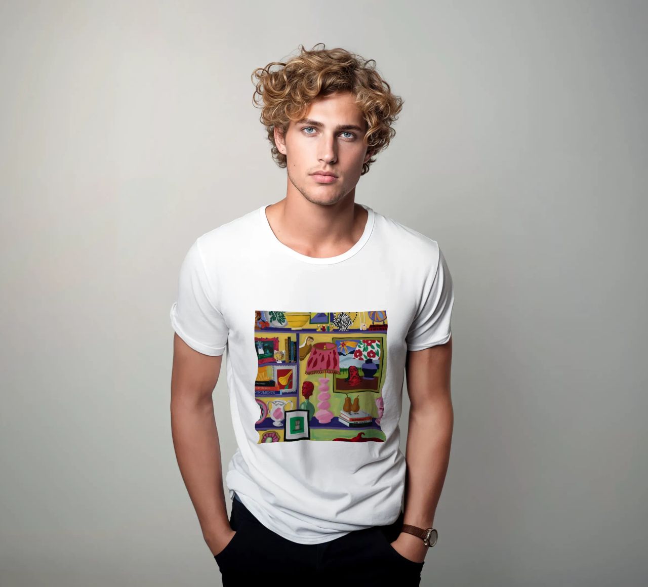 Caché alegre ecléctico camiseta de Opal Strokes