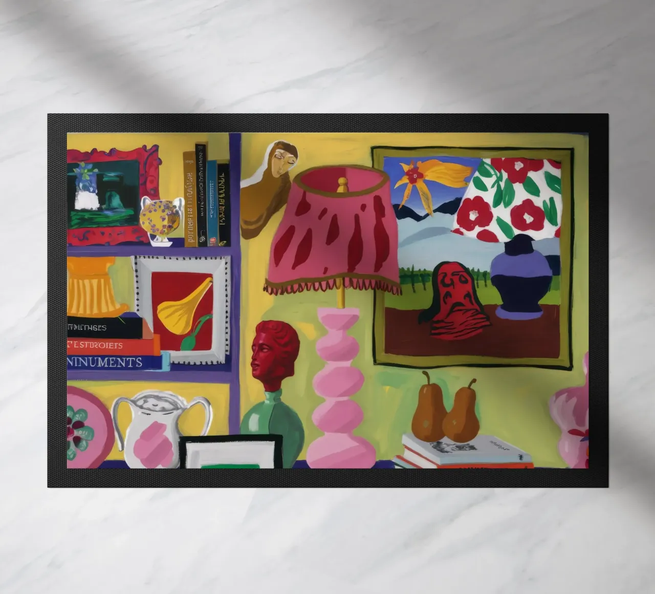 Eclectic Joyful Cache Fußmatte von Opal Strokes