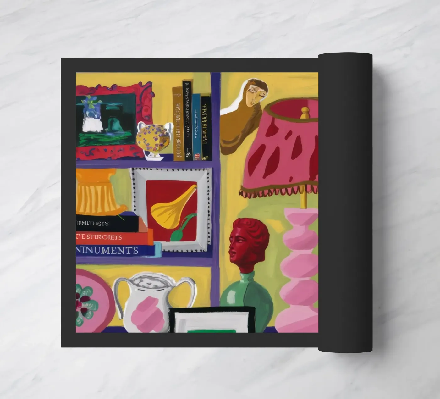 Eclectic Joyful Cache paillasson de Opal Strokes