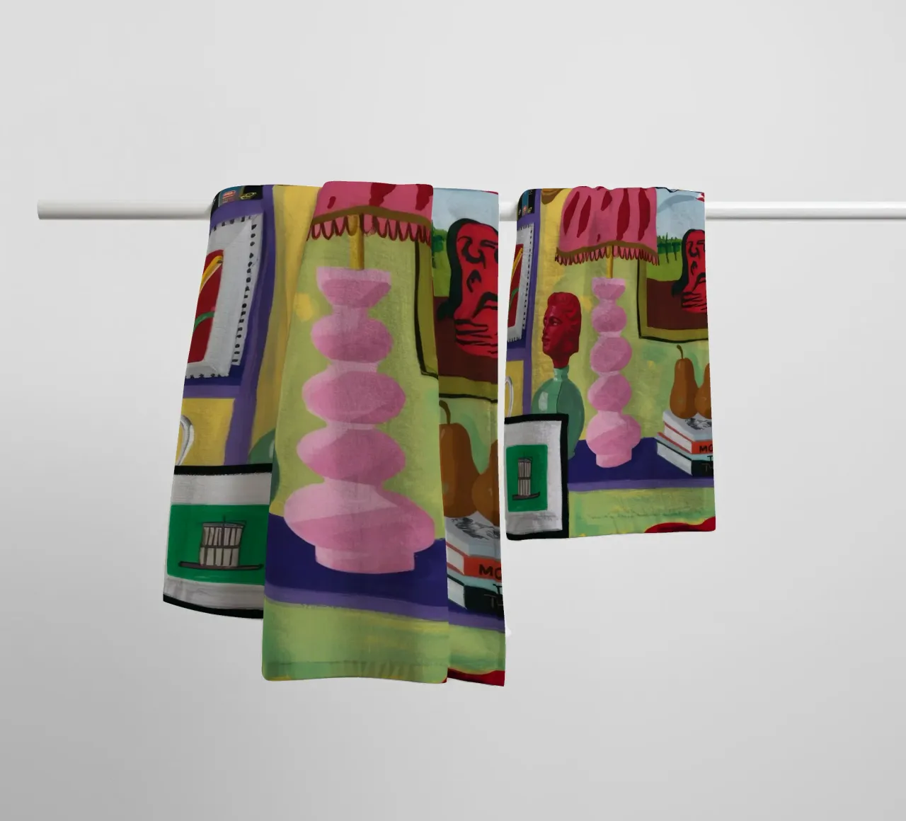 Eclectische vreugdevolle cache badhanddoek van Opal Strokes