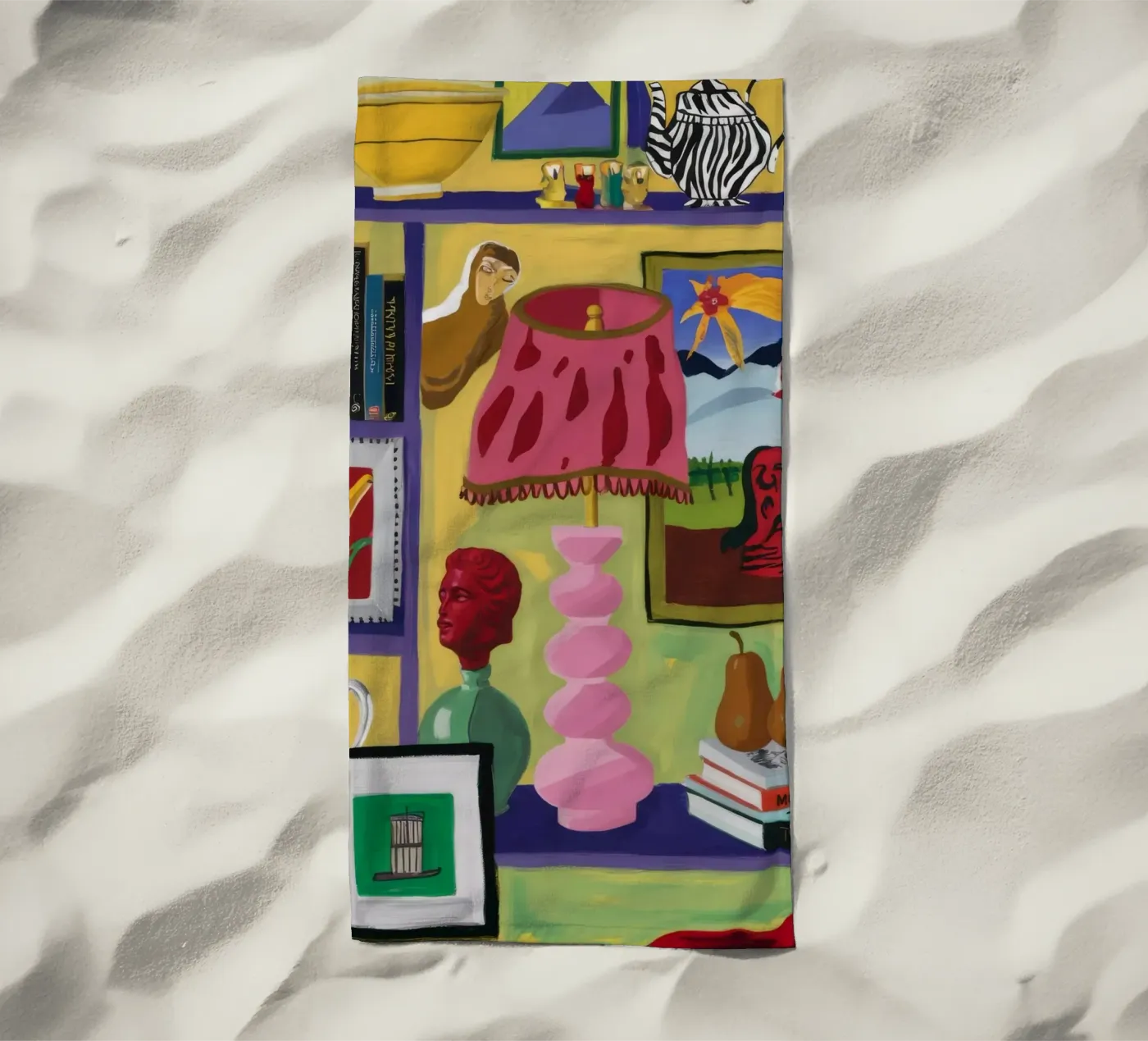 Cache eclettica e gioiosa telo mare da Opal Strokes