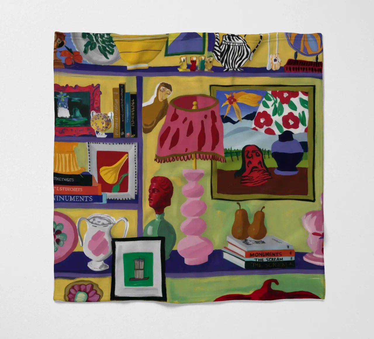 Eclectische vreugdevolle cache fleecedeken van Opal Strokes