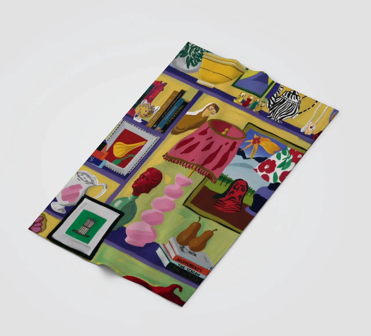 Eclectische vreugdevolle cache fleecedeken van Opal Strokes