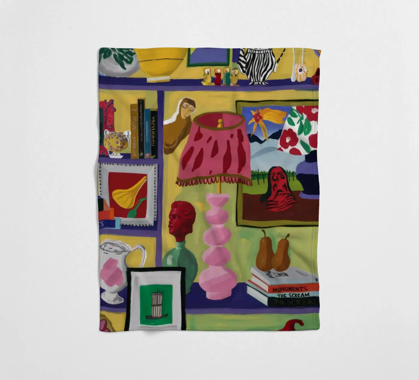 Eclectic Joyful Cache plaid polaire de Opal Strokes