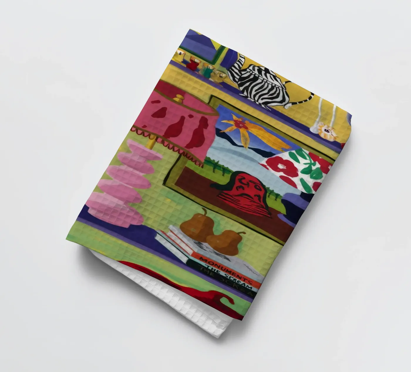 Eclectische vreugdevolle cache theedoek van Opal Strokes