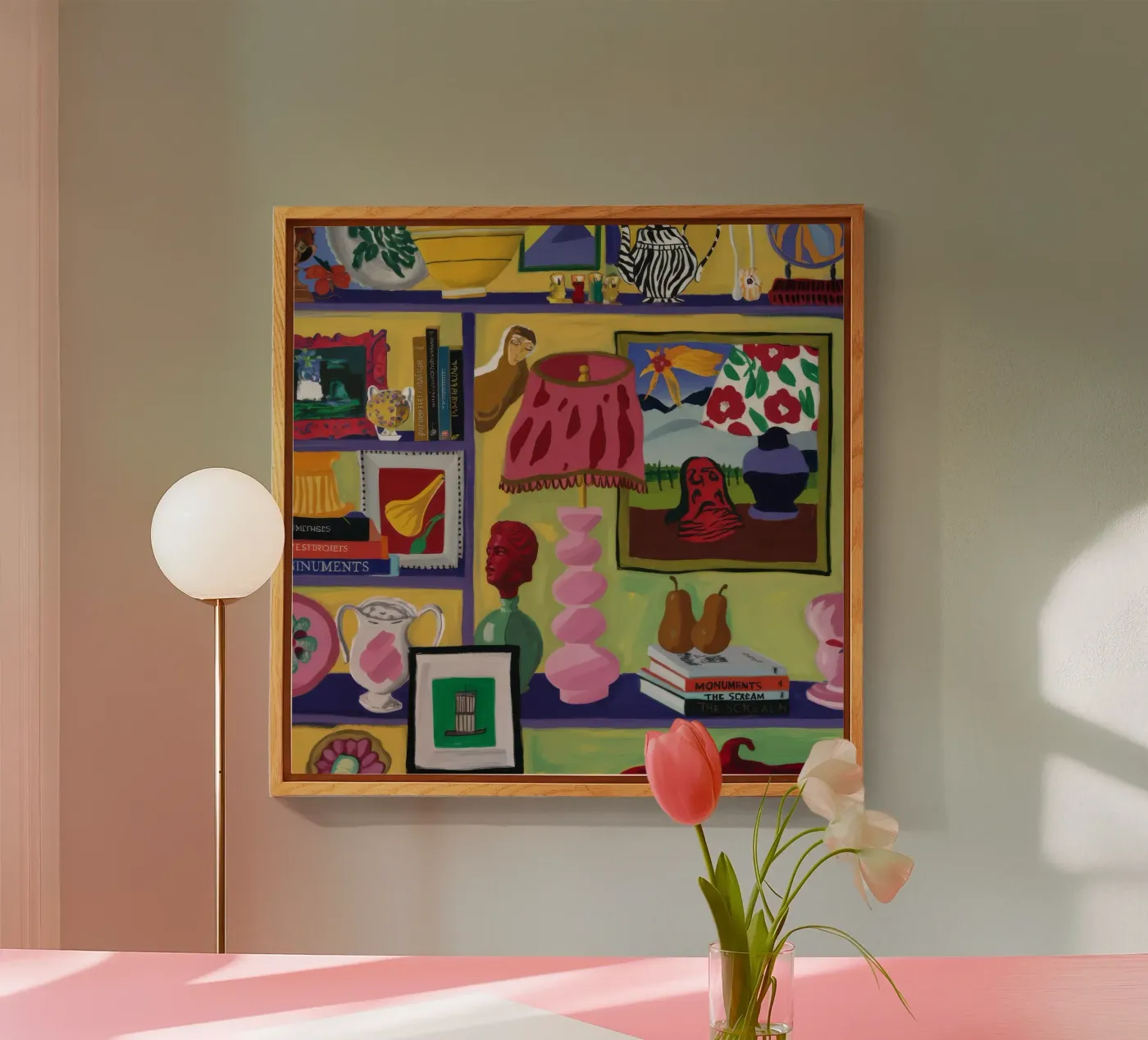 Cache éclectique joyeux plexiglas de Opal Strokes