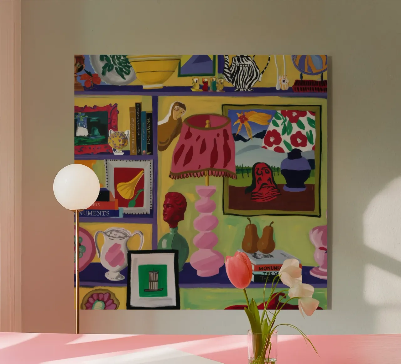 Eclectic Joyful Cache acrylic glass by Opal Strokes